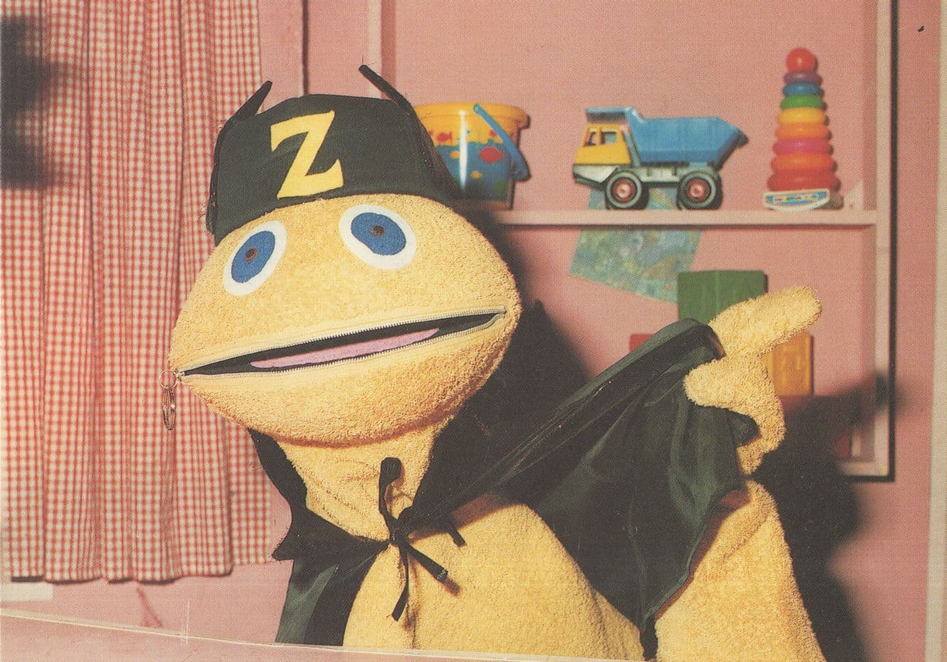 Zip Up Zippy of Rainbow TV Show Postcard