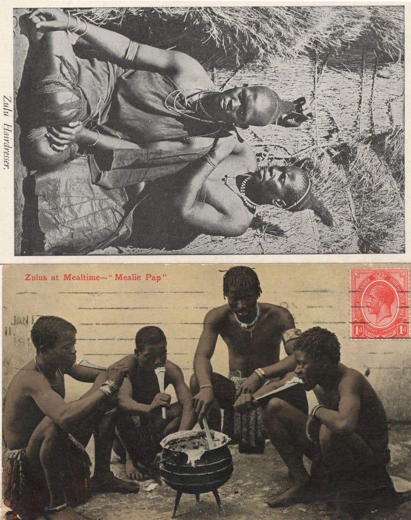Zulu Hairdresser Old African Postcard & MORE