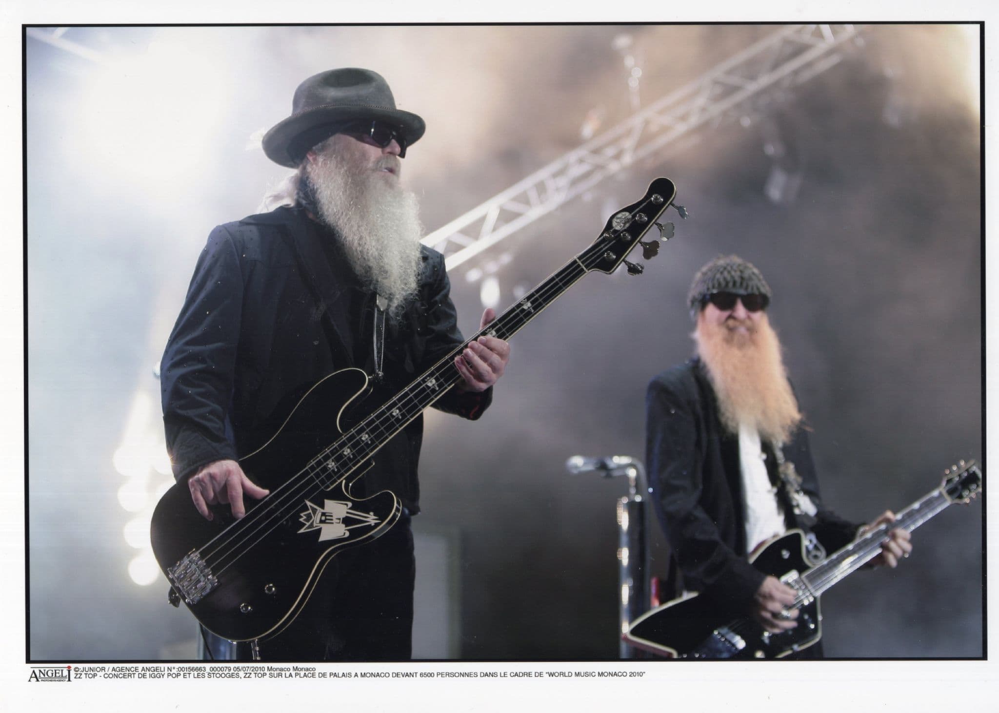 ZZ Top 2010 Live At Monaco 10x8 PB French Press Photo