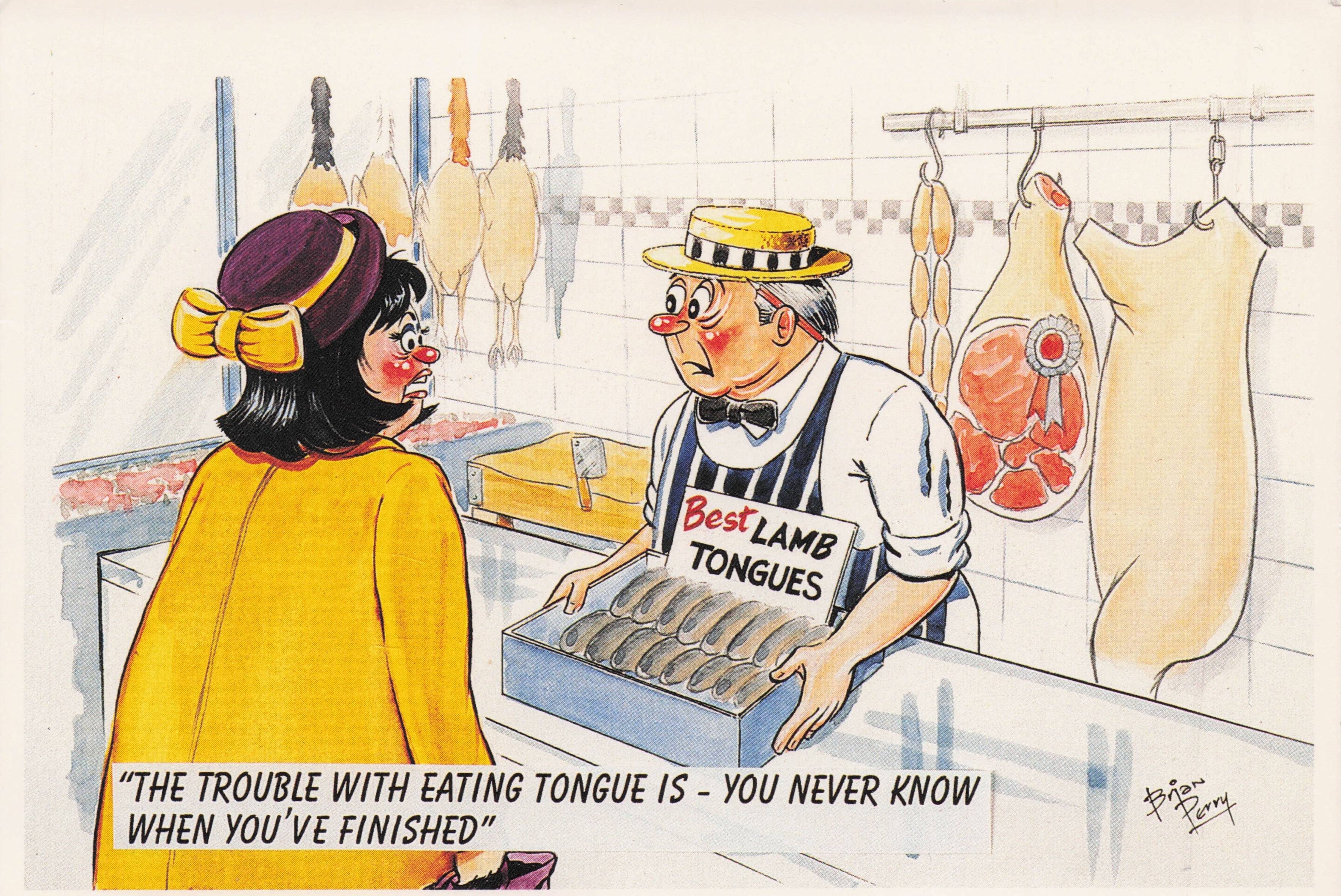 Food Comic Postcards