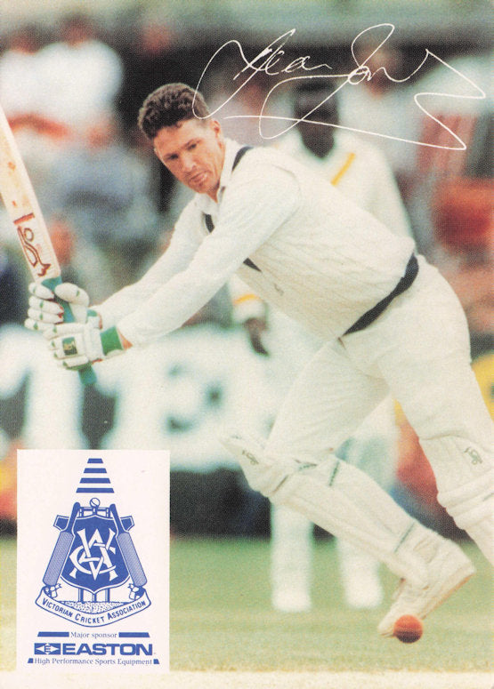 Dean Jones Vintage Australia RARE 1992 VCA Easton Cricket Trade Postcard