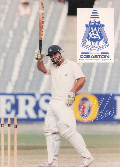Paul Nobes Vintage Australia RARE 1992 VCA Easton Cricket Trade Postcard