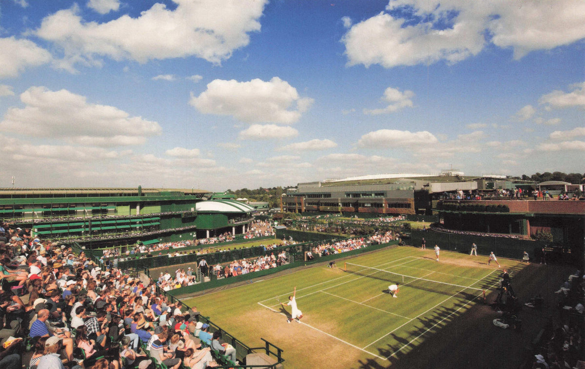 Wimbledon Tennis Court 18 Doubles Championship Match Best Vistas Postcard