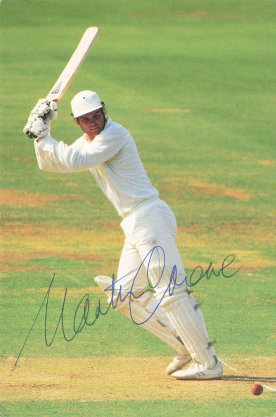Martin Crowe New Zealand International Cricket Hand Signed Autograph Photo