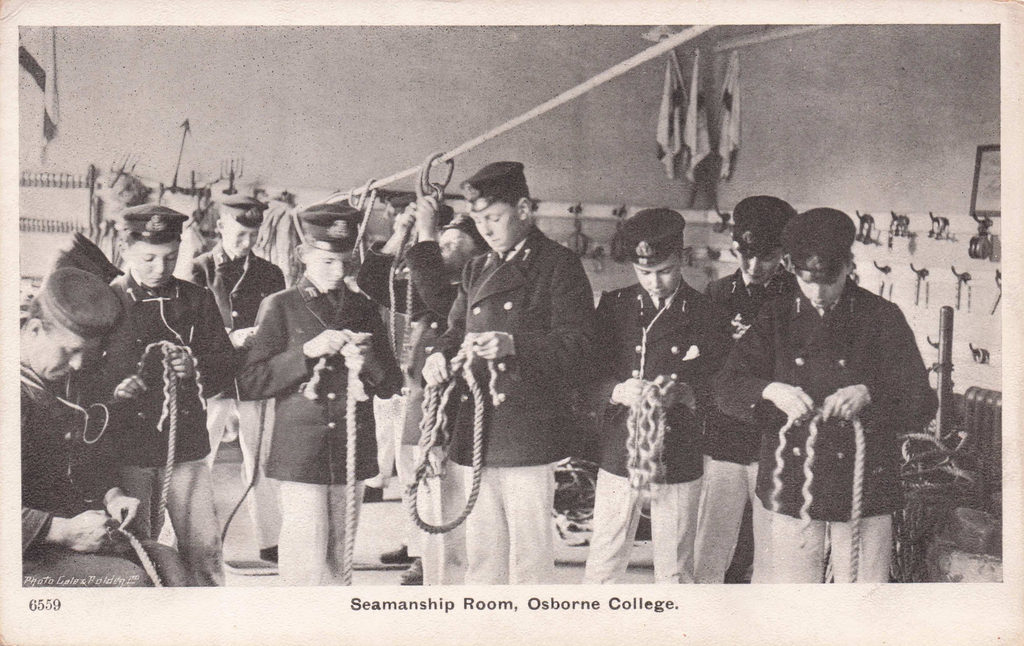 Sailors Rope Training Seamanship Room Osborne College Isle Of Wight Postcard