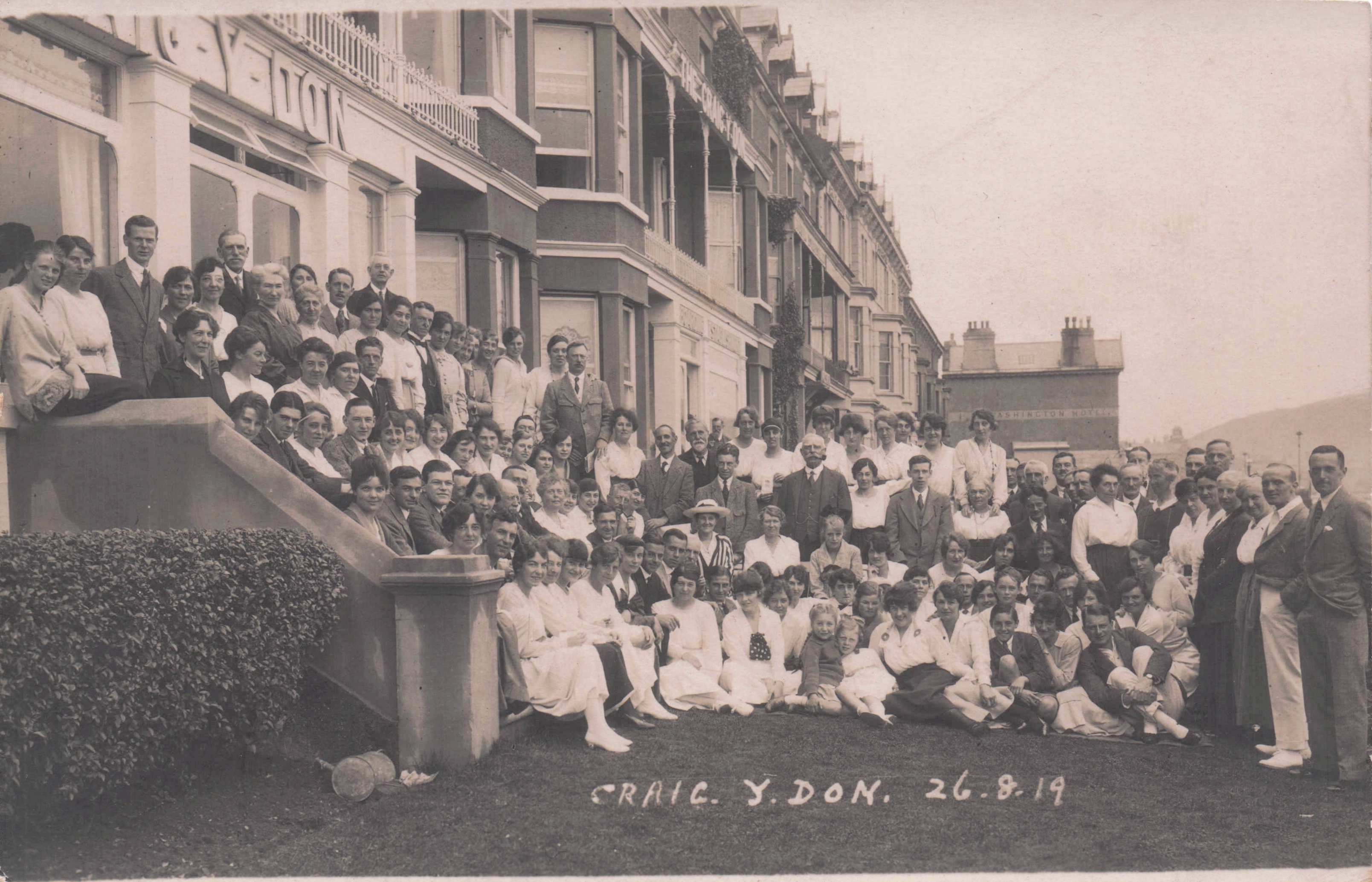 Craig-Y-Don Hotel Queens Road Llandudno Old 1919 Welsh Holiday Trip Postcard