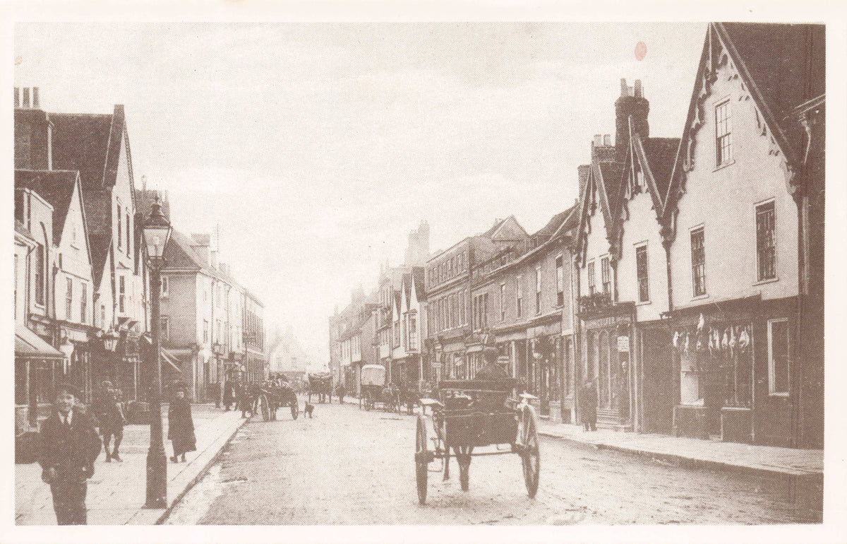 Ware Old High Street Oriental Tavern Tailors Fish Shop Hertfordshire Photo Postcard
