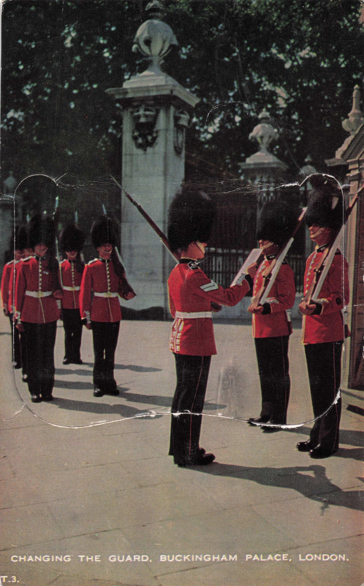 Changing The Guard Royalty RARE London Military Mailing Novelty Postcard