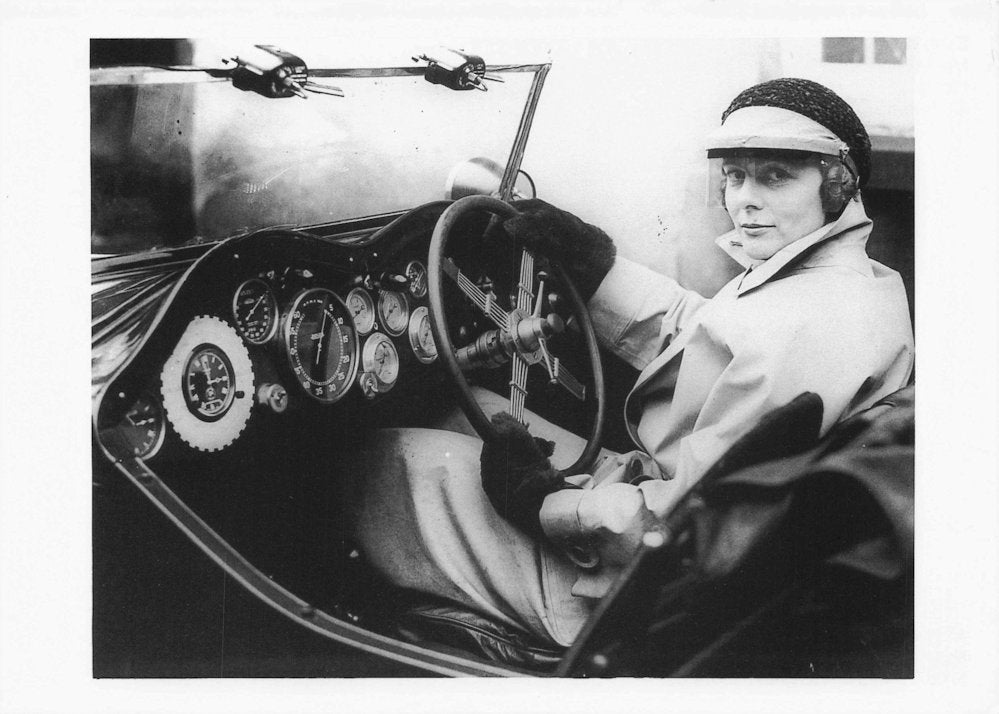 Montague Johnstone F1 Lady Driver 1933 Monte Carlo Rally Race Postcard