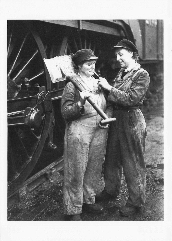 Mary Heward Amy George Women WW2 Train Workers Kings Cross Postcard