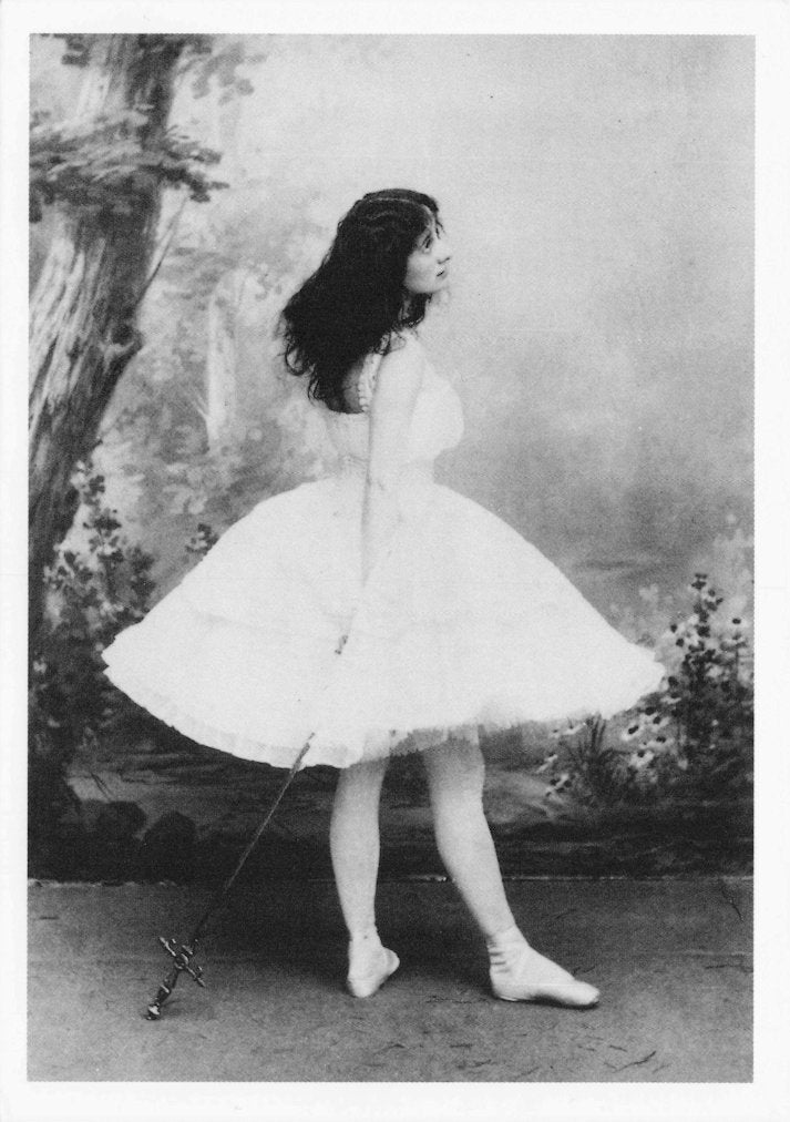 Anna Pavlova Russian Ballerina in 1903 Giselle Ballet Postcard