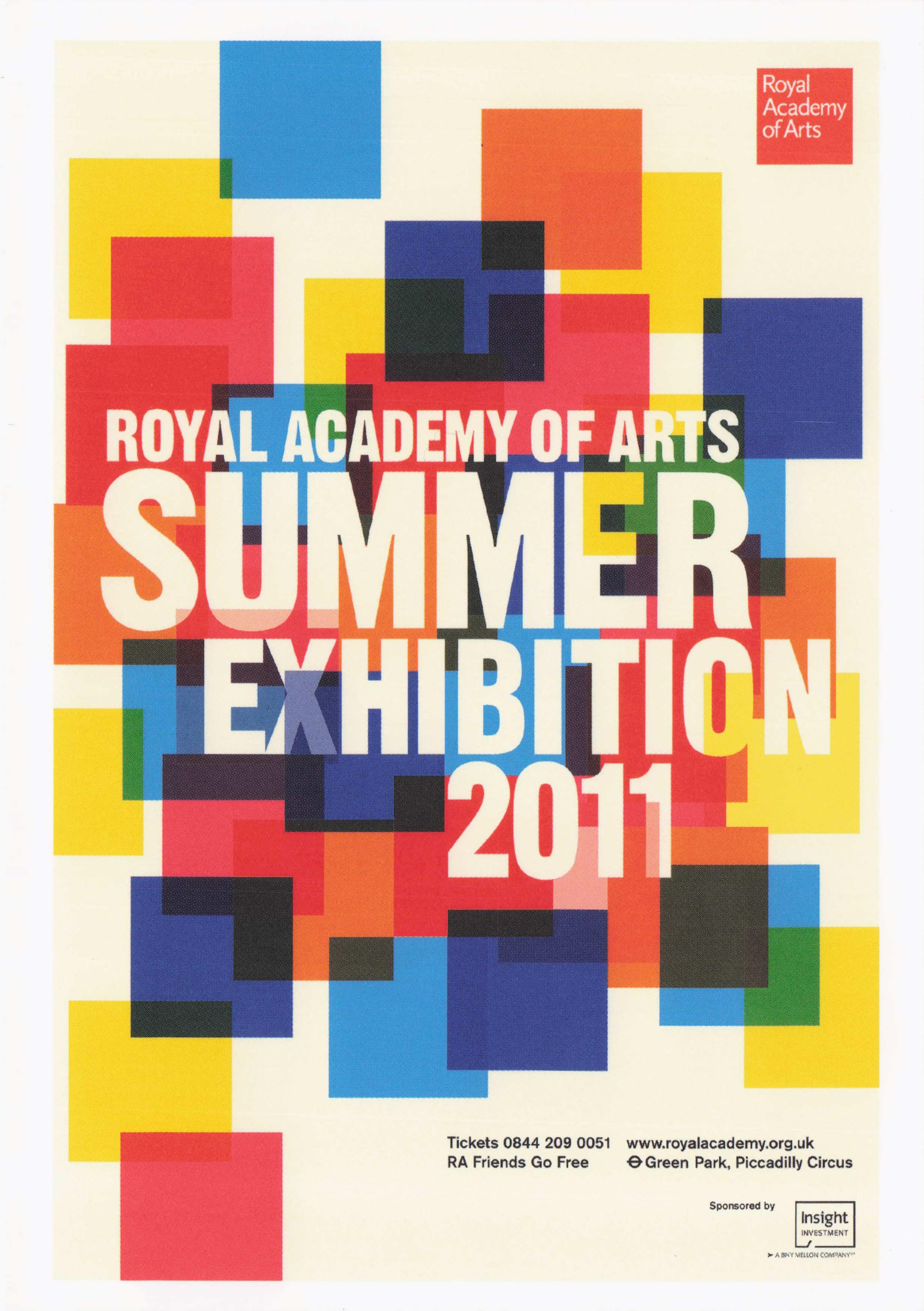 2011 Royal Academy Of Arts Summer Exhibition Harry Pearce Poster Postcard