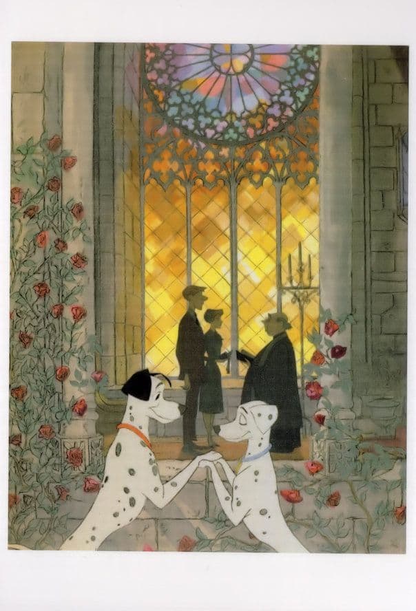 101 Dalmatians Film Frame From Movie Walt Disney Cartoon Postcard