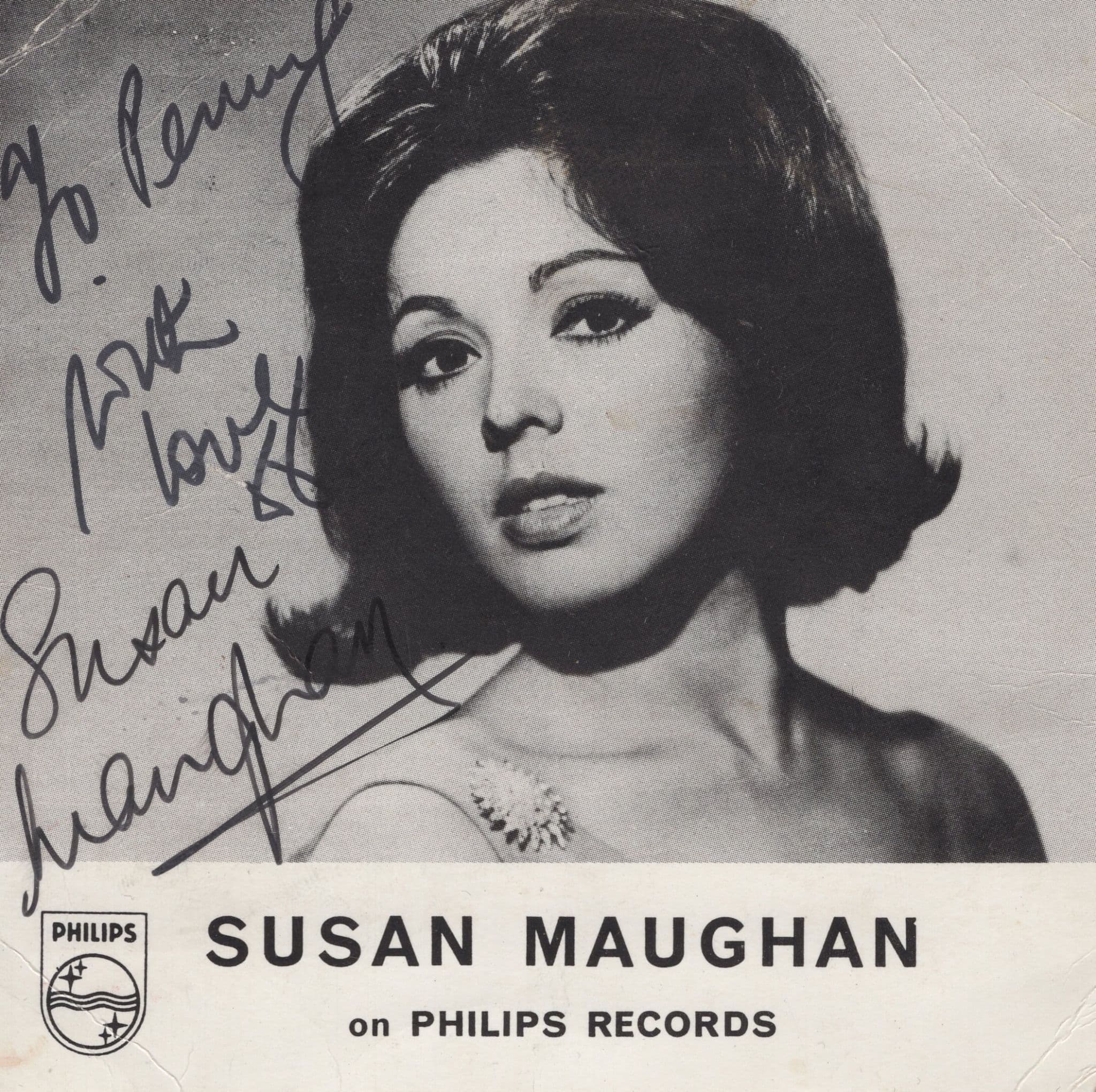Susan Maughan Philips Records Hand Signed Photo Please Read