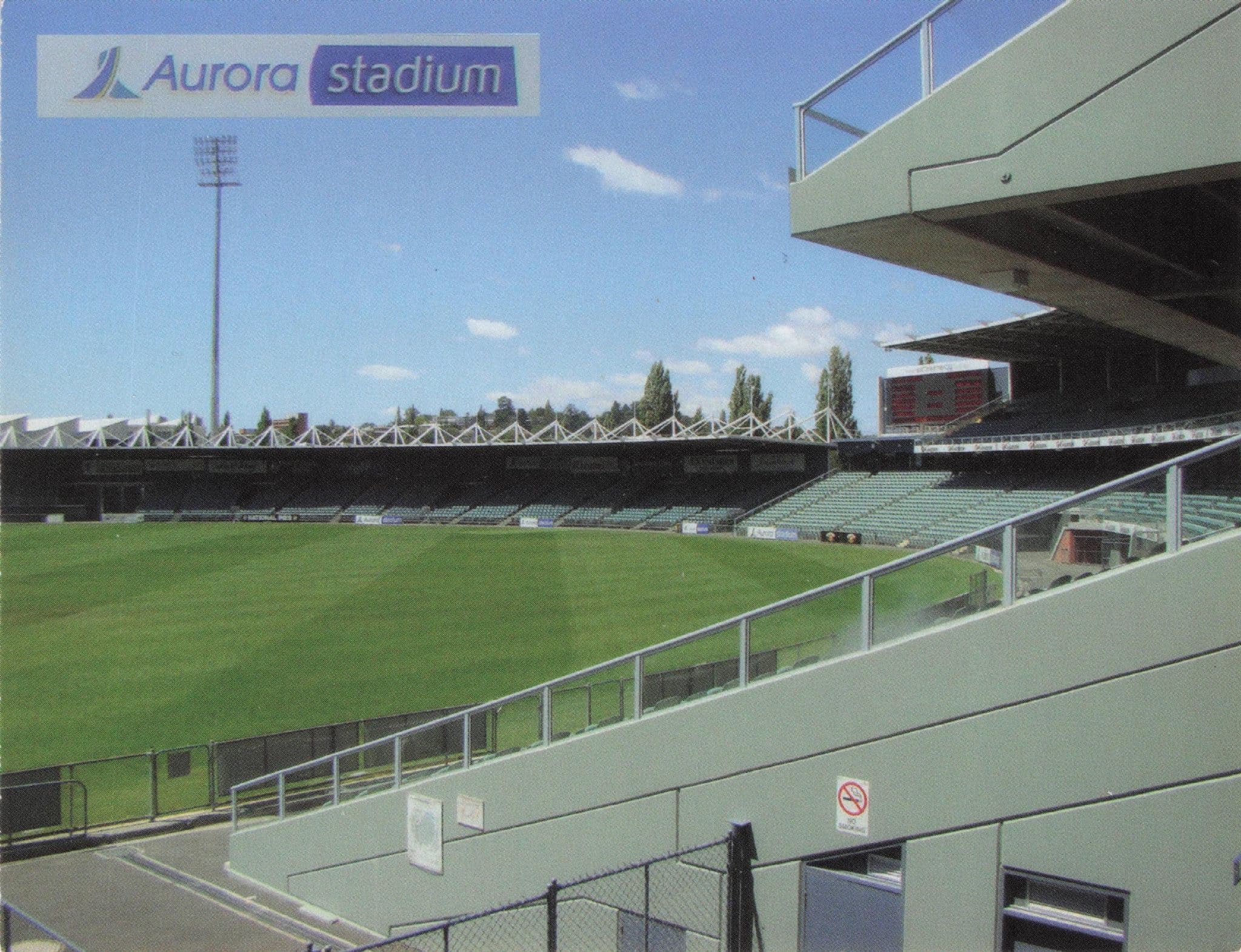 Tasmania Aurora Stadium Australian Cricket Ground Photo Postcard