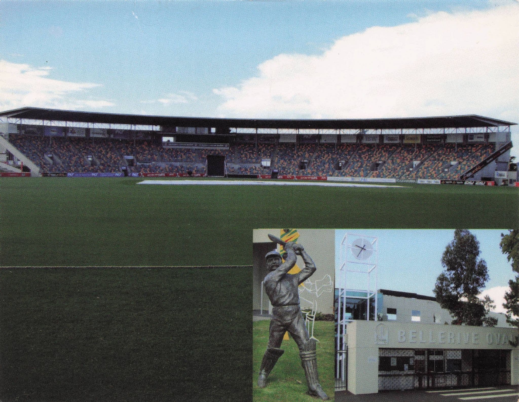 Tasmania Bellerive Oval Australian Cricket Ground Stunning Photo Postcard