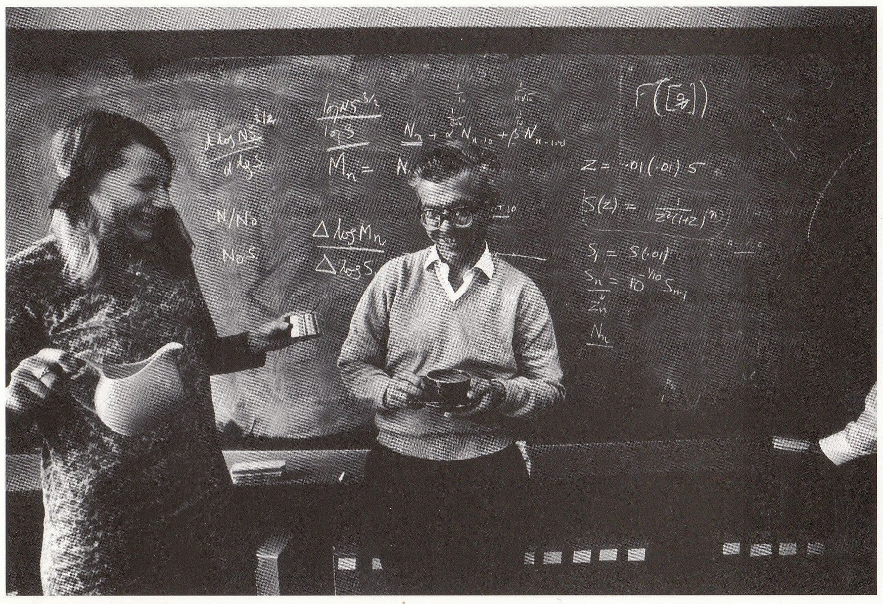 The Big Bang Theory Fred Hoyle Cambridge Blackboard Photo Postcard