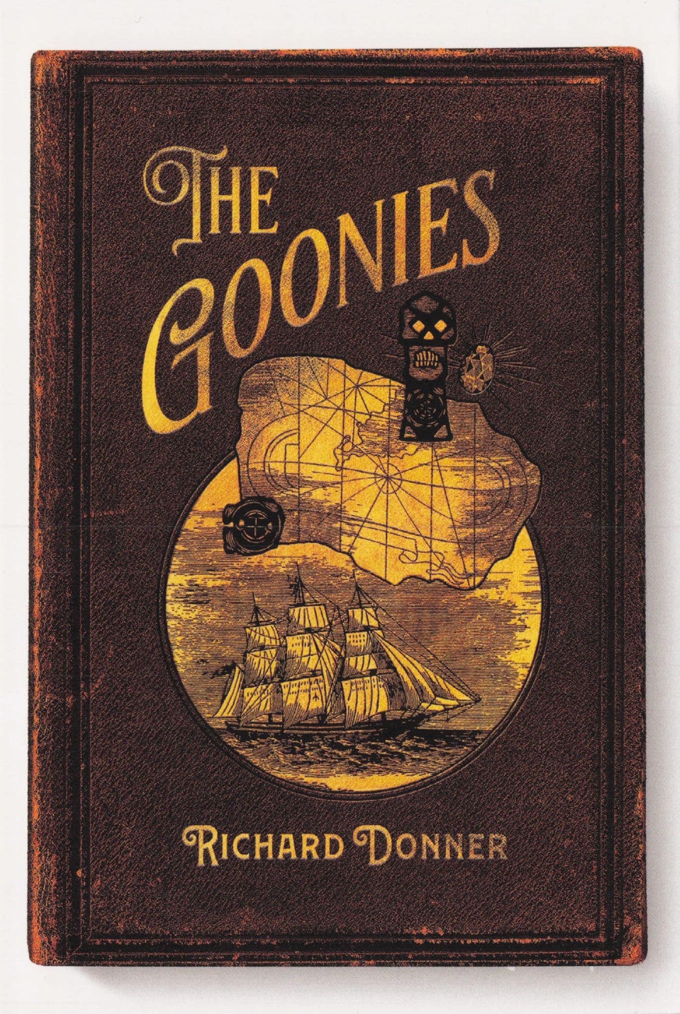 The Goonies Richard Donner Film Movie As Rare Old Book Cover Postcard