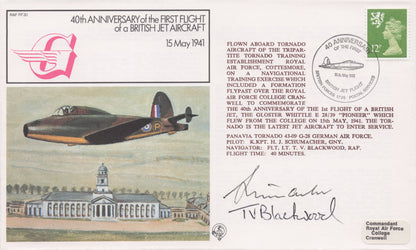 First British Jet Flight 1941 WW2 Aircraft Multi Hand Signed Military FDC