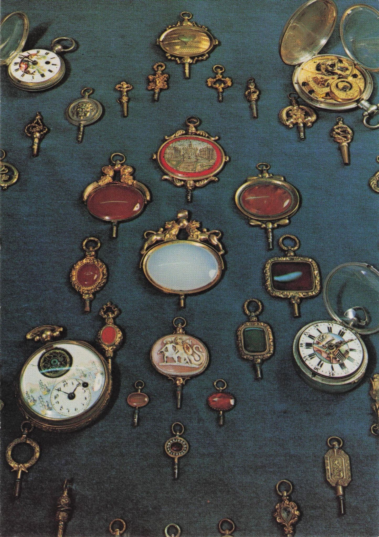 Victorian Old Watches Keys Hove Sussex Museum Postcard
