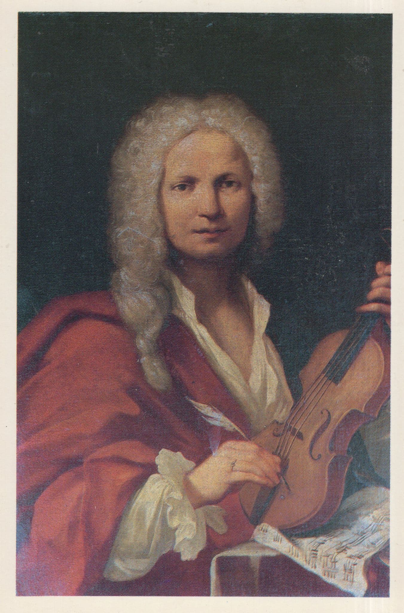 Vivaldi Italian Classical Composer Rare French Painting Postcard