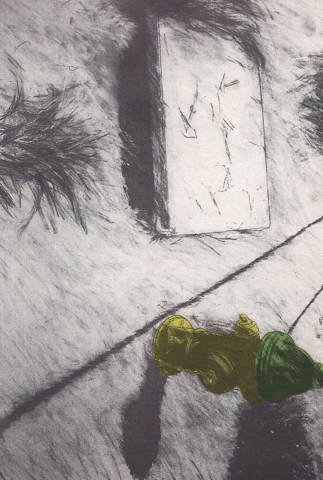 Fire Hydrant & Drain Cover Nottingham Painting Art Exhibition Postcard