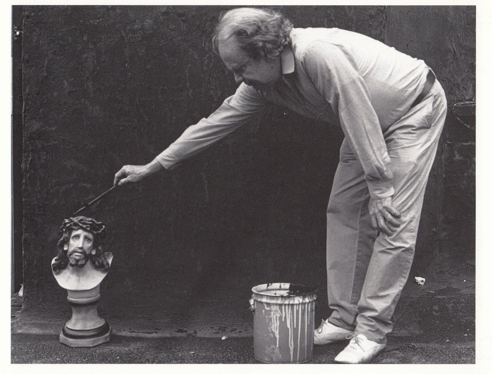 z186 CK Lassister New York Artist Tin Of Paint Photo Postcard