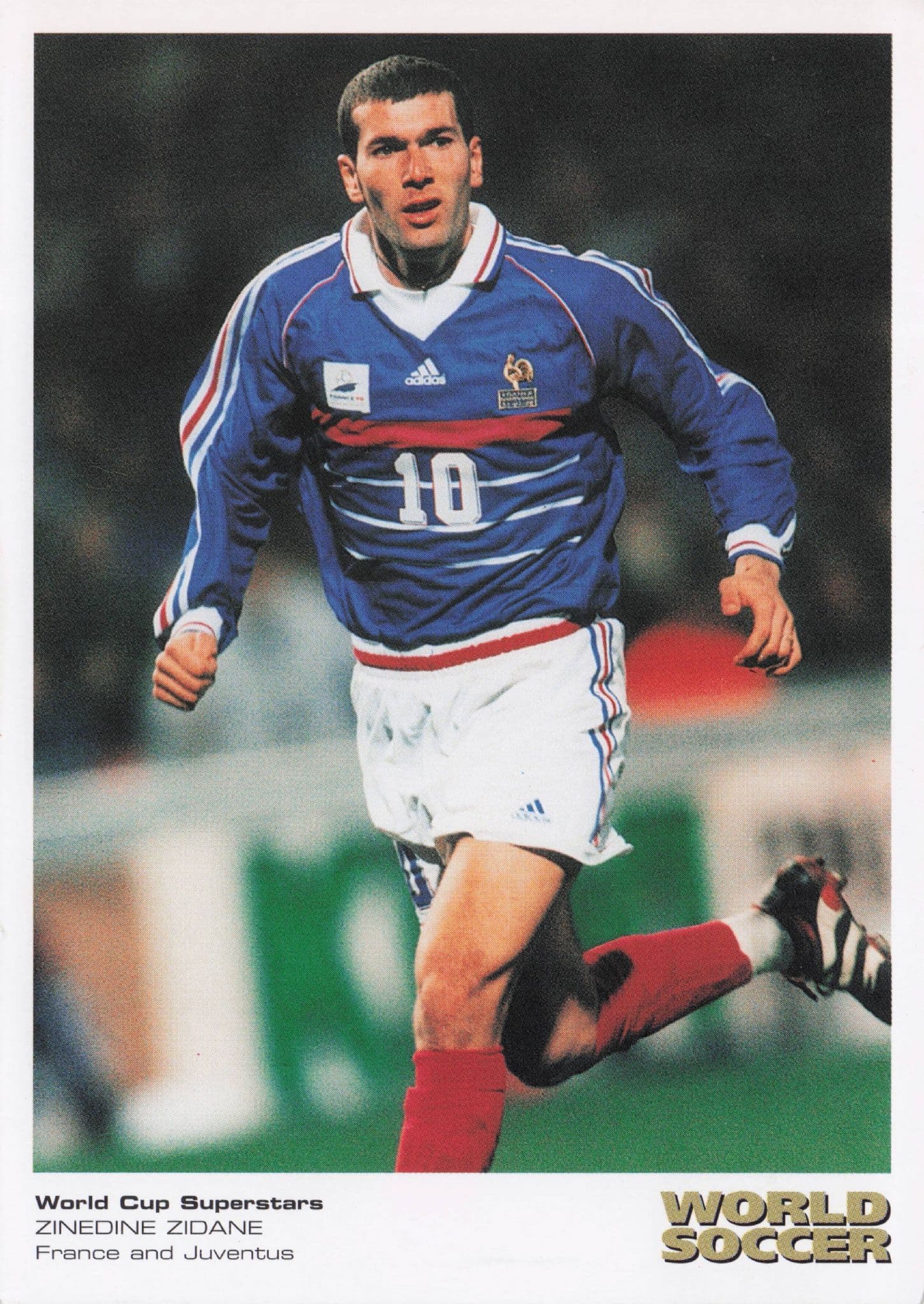 Zinedine Zidane Italy World Cup Juventus Football Postcard