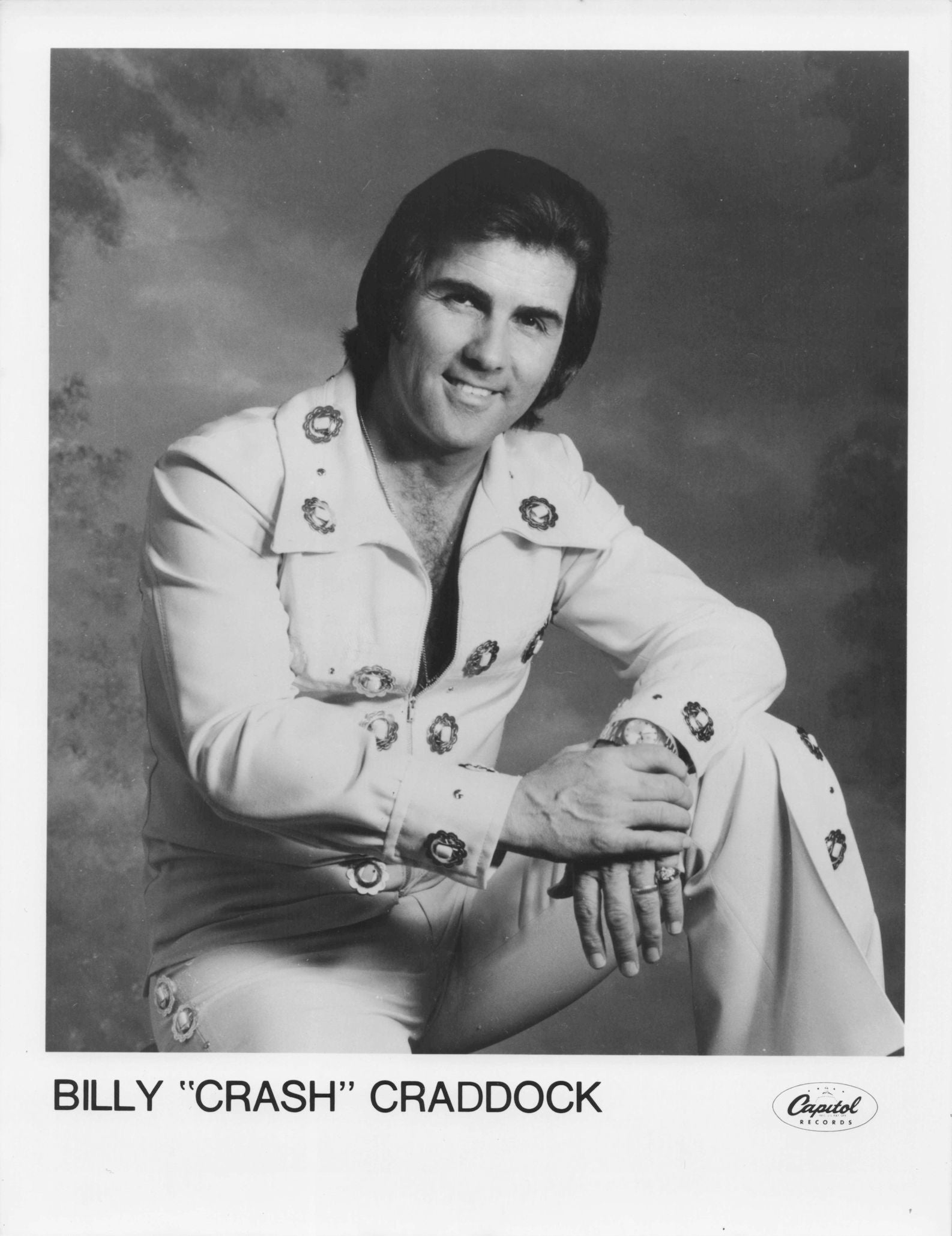 Billy Crash Craddock Capital Records Management Vintage Media 10x8 Rare Photo