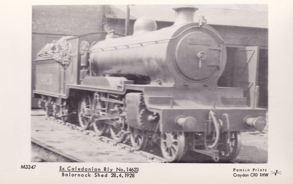 14623 Train Ex Caledonian Railway Balornock Shed Postcard
