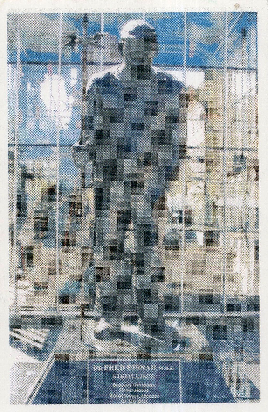 Fred Dibnah Bolton Stunt Man BBC TV Builder Steeplejack Trade Card