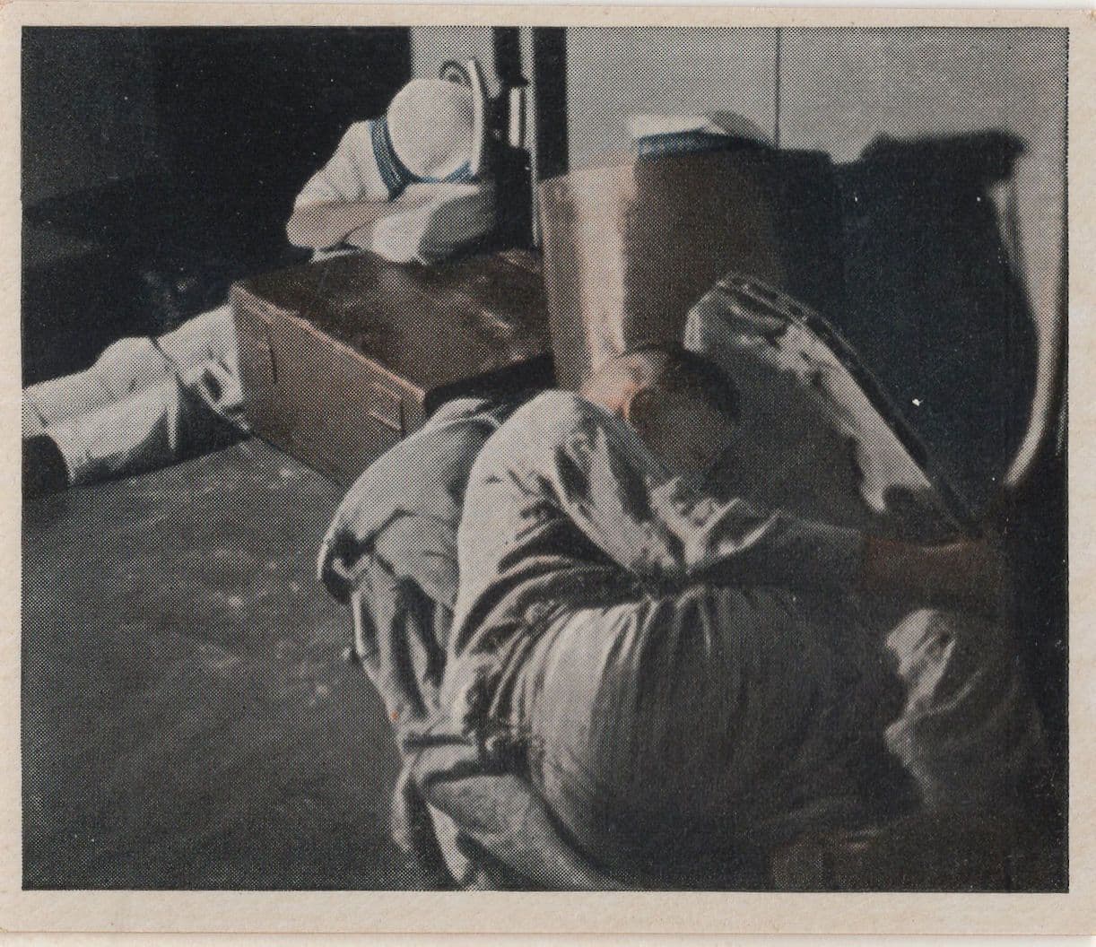 150 German Soldier Drunk On Cabin Floor 1930s Ship Cigarette Card