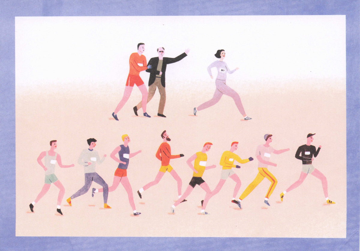 Kathrine Switzer 1967 USA Boston Marathon Womens Rights Sports Postcard