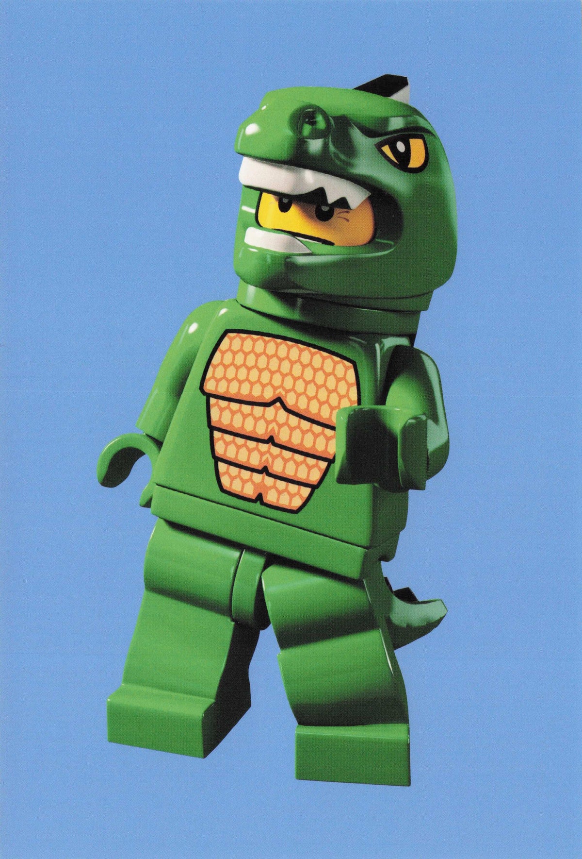 Lizard Reptile Monster Toy Alligator Lego Animal Figure Quotation Postcard