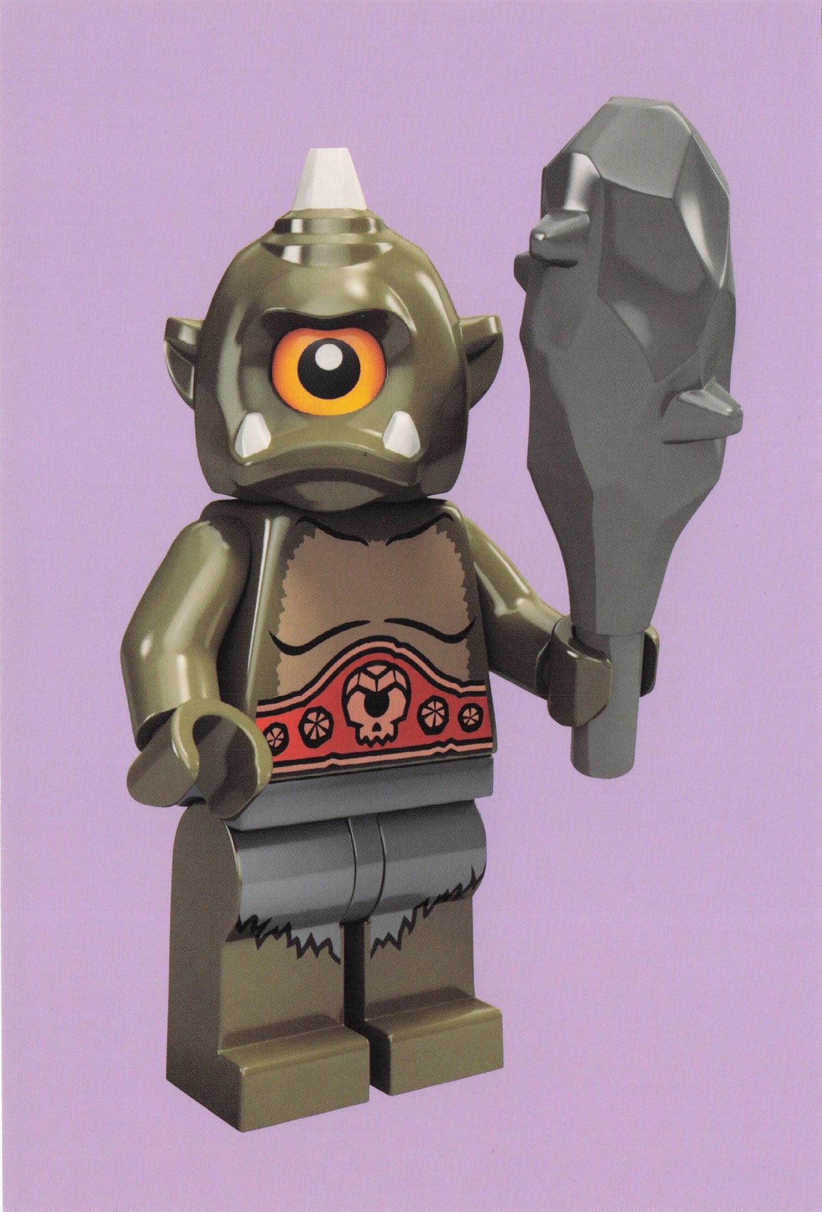 One Eyed Cyclops Monster Horror Film Lego Toy Robot Quotation Postcard