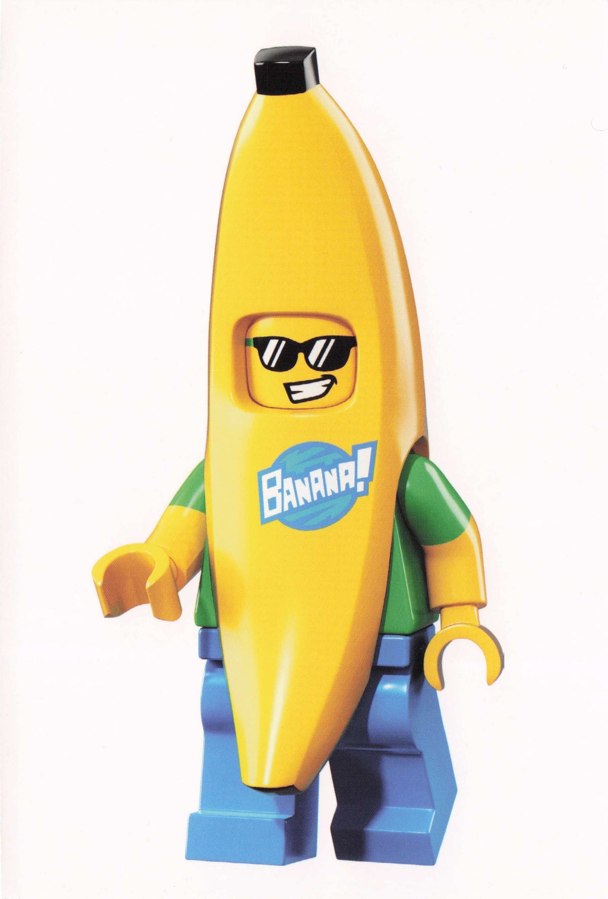 Banana Fruit Fancy Dress Suit Lego Toy Model Man Quotation Postcard