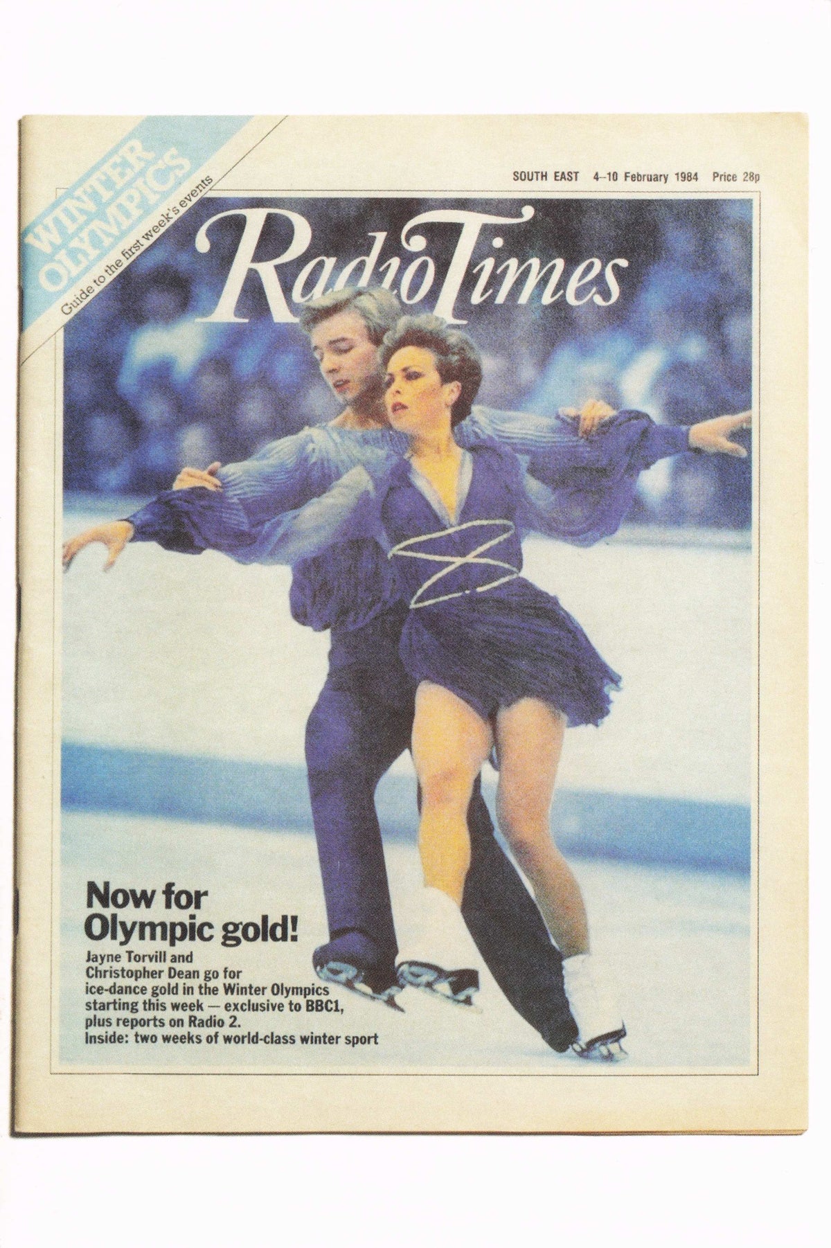 Torville & Dean Bolero 1984 Winter Olympic Games Ice Skating BBC TV Postcard