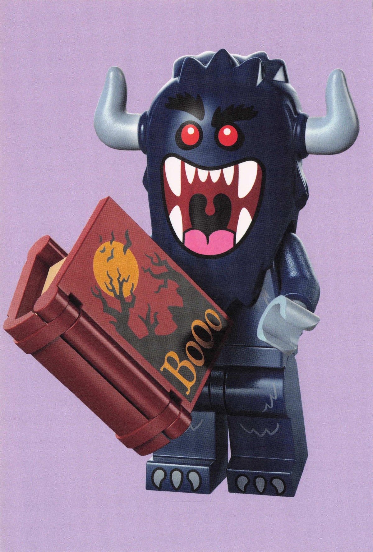Bogeyman Horror Film Monster Demon Book Lego Toy Model Quotation Postcard