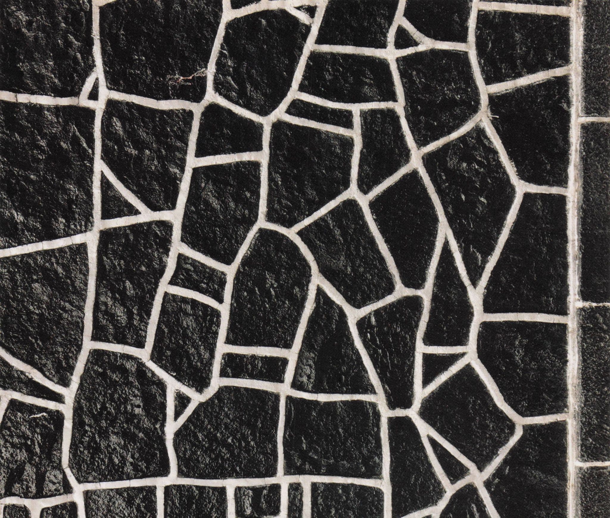 Geometric Pattern Stone Wall at Bosque De Chapultepec Mexico Photo Art Postcard