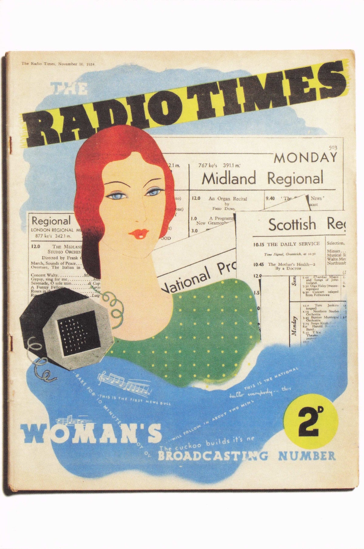 First BBC Women Radio DJs Walter Sickert Variations On Peggy Painting Postcard