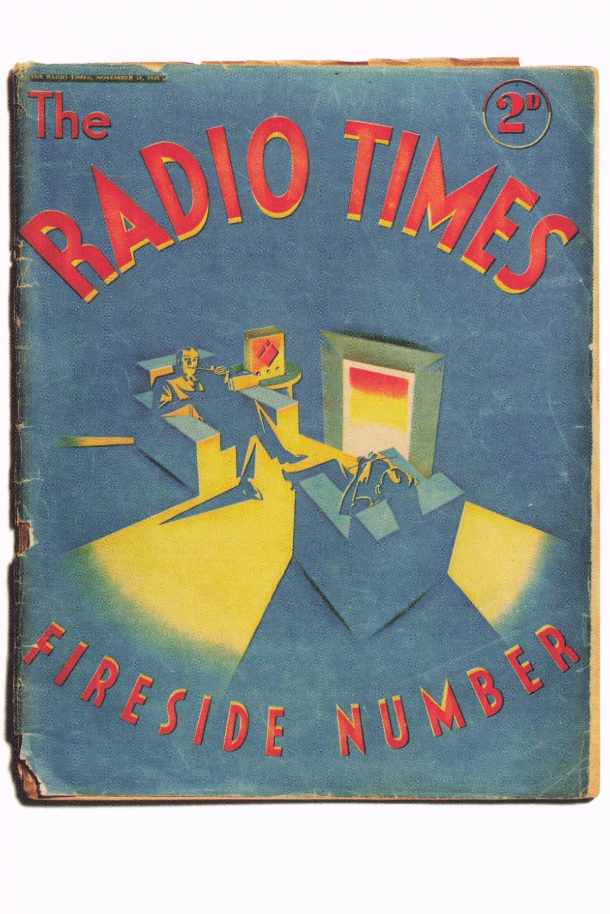 Philip Zec Daily Mirror WW2 Politics Cartoonist Old Radio Wireless BBC Postcard