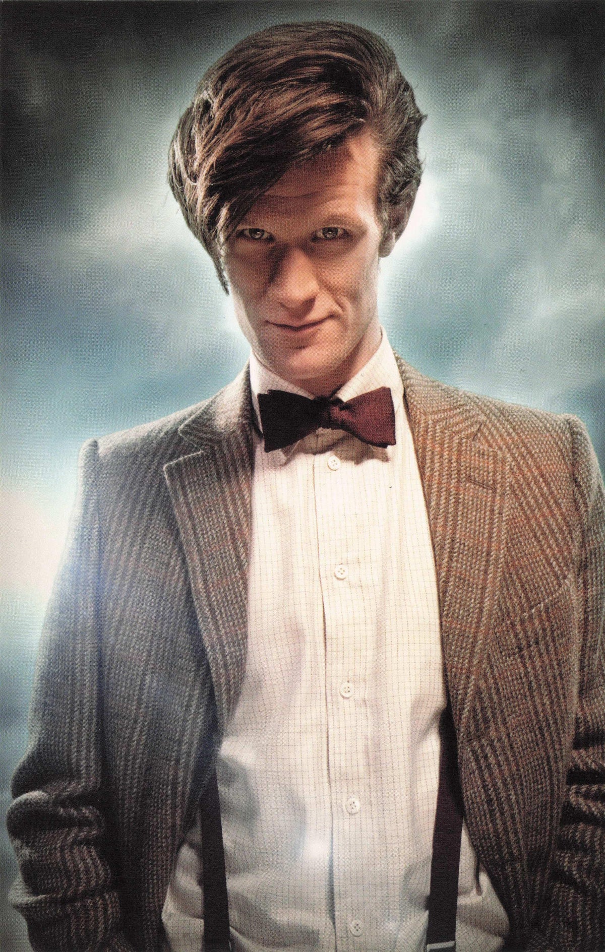 Dr Doctor Who Matt Smith Bow Tie Braces TV Show Photo Postcard