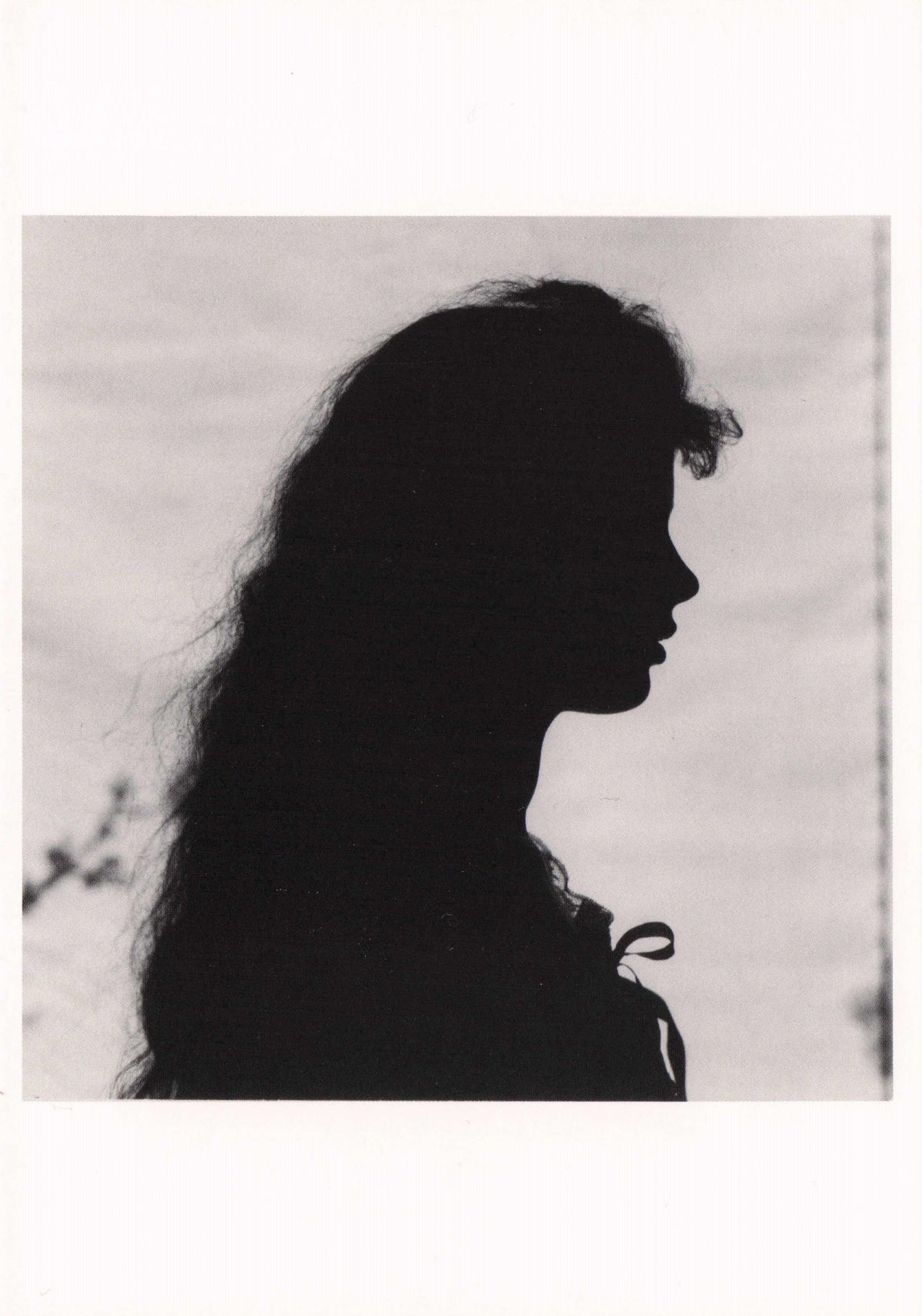 Gianni Penati Silhouette Of A Girl Italian Darkroom Photo Art Glamour Hair Postcard