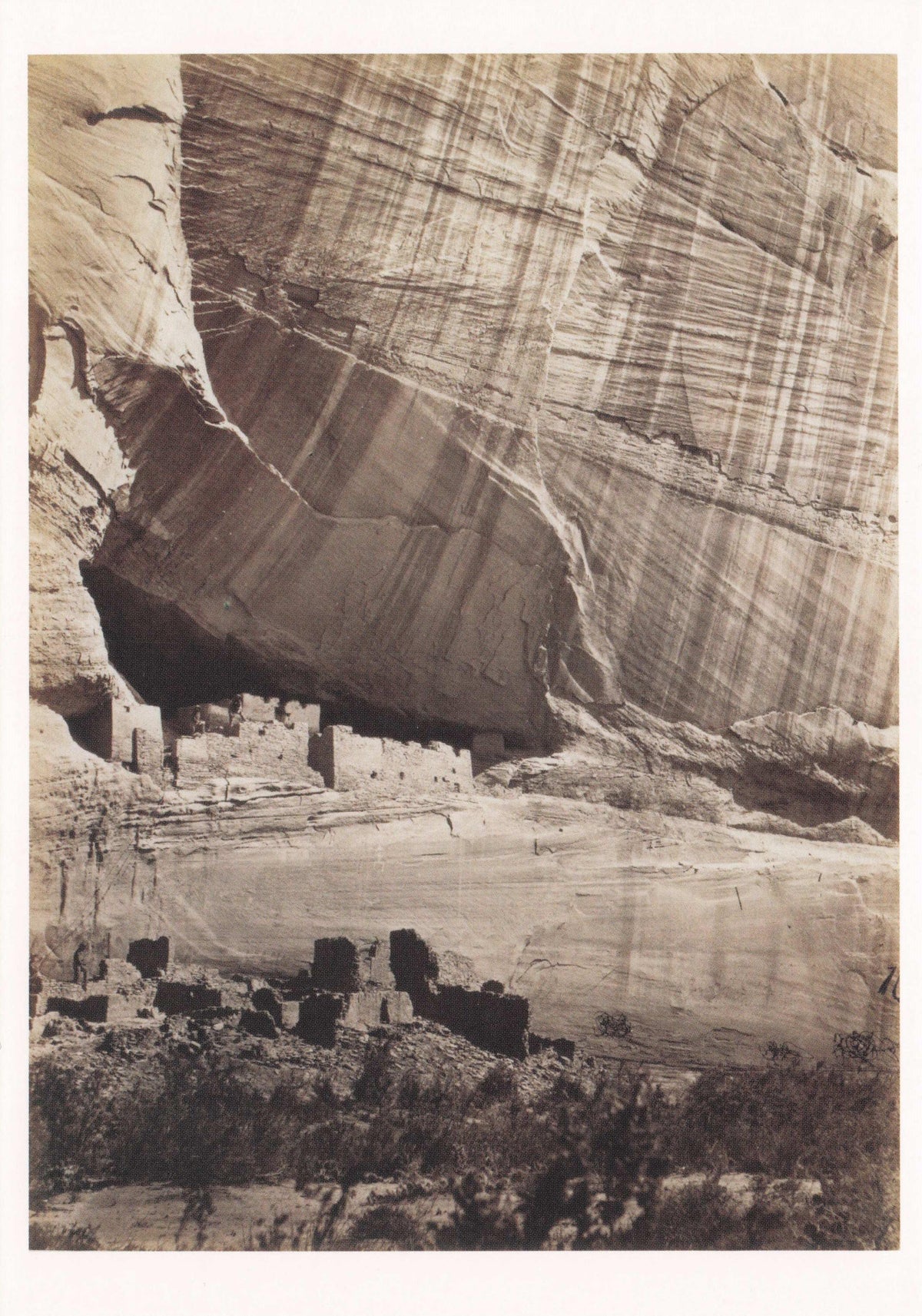 Victorian 1800s Ancient Ruins Canon De Chelle New Mexico Rare Photo Postcard