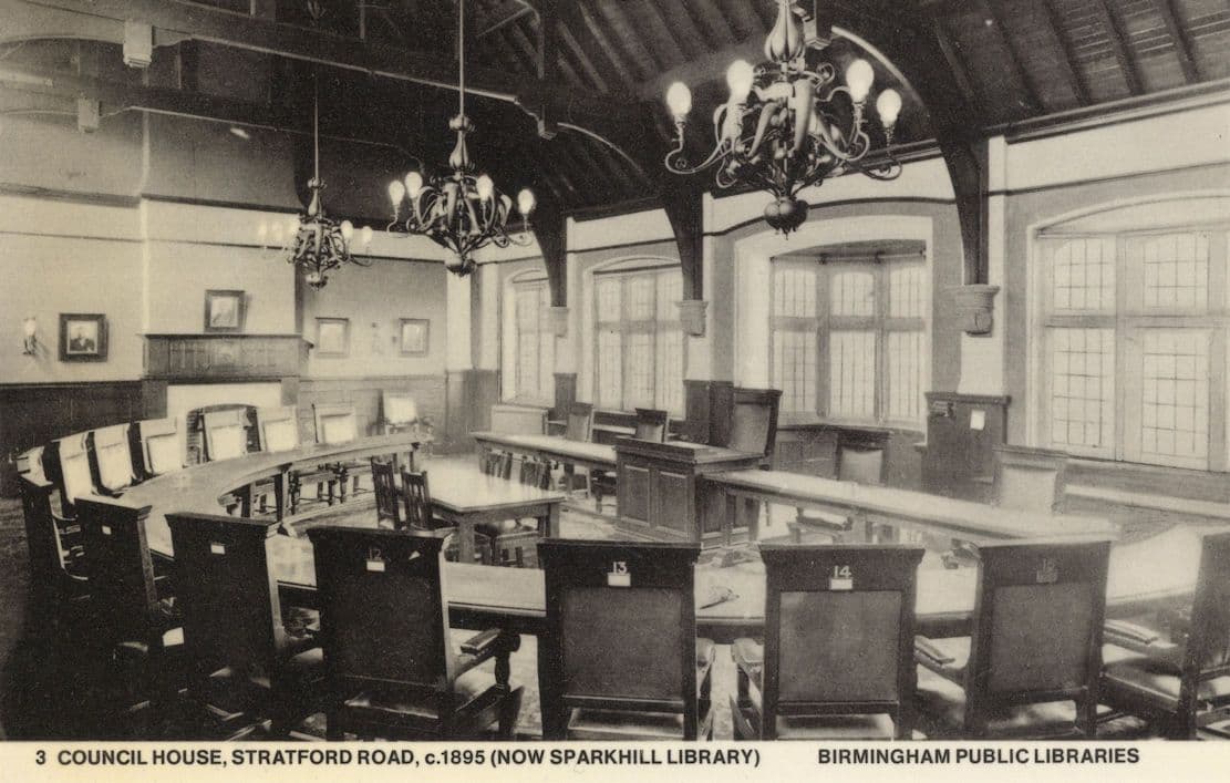 1895 Victorian Council House Stratford Road Birmingham Rare Photo Postcard