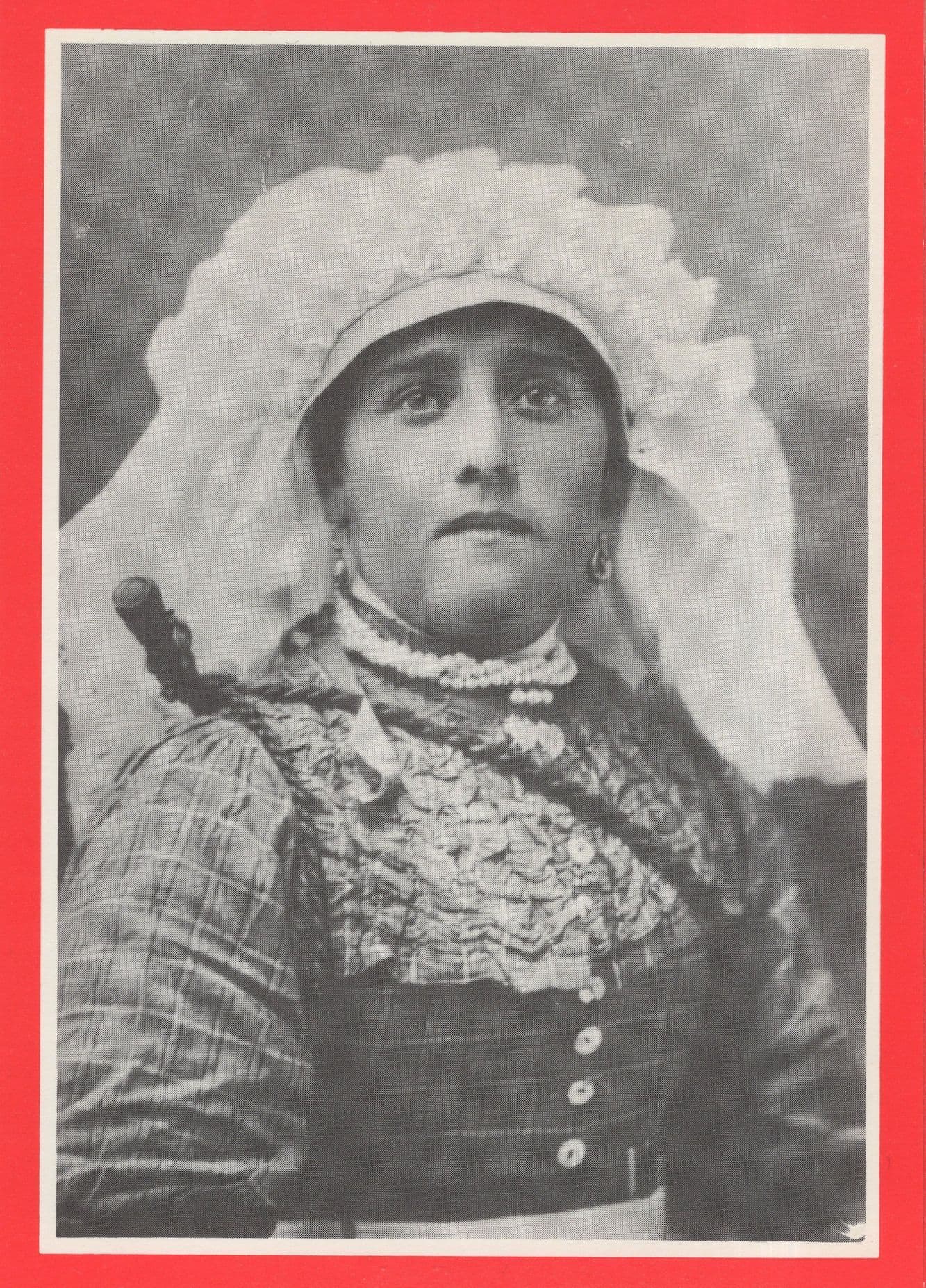 1906 Narrow Boat Woman on Grand Junction Canal Boat Postcard