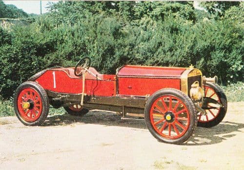 1908 Austin GP Racing Classic Car Photo Postcard