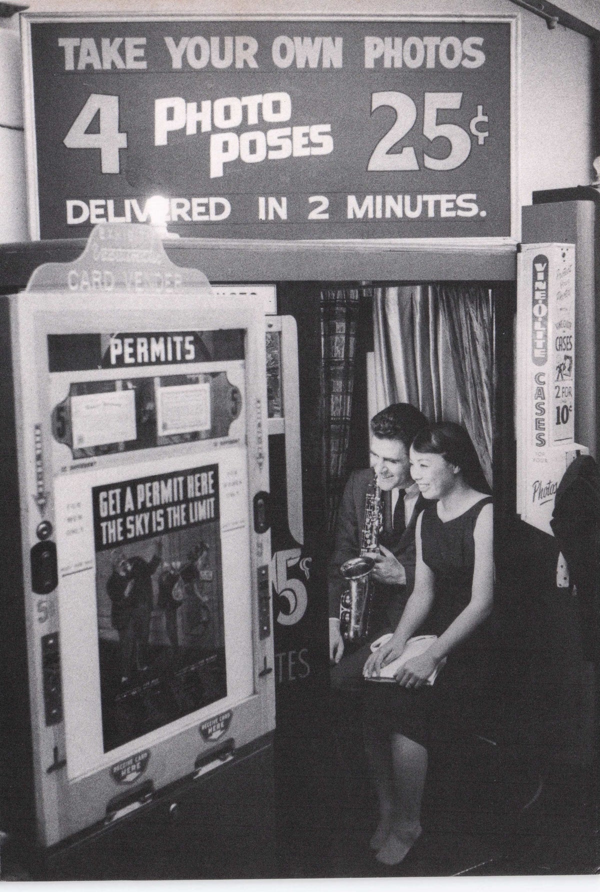 Charlie Mariano Toshiko Akiyoshi Japan Jazz 1960s New York Photo Booth Postcard