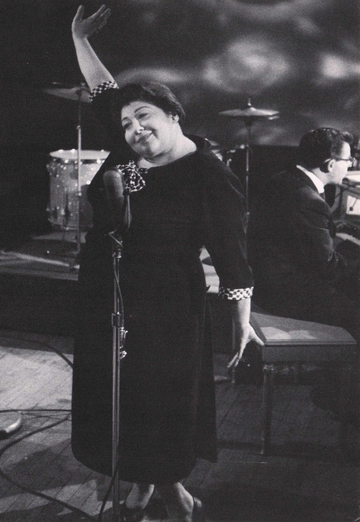 Sylvia Syms Jazz Blues Singer Live Hollywood Concert 1956 Rare Photo Postcard