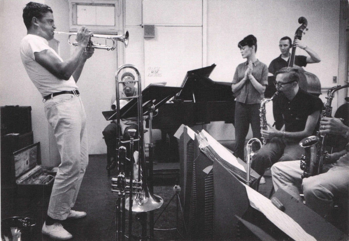 Maynard Ferguson Jazz Big Band Rehearsal In New York 1960 Rare Photo Postcard
